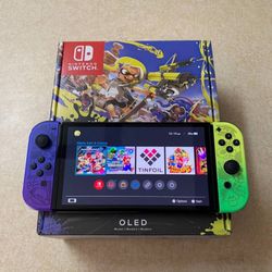 NINTENDO SWITCH OLED *Modded* with 125 GAMES MARIO PARTY.MARIO KART.POKEMON.ZELDA.GTA and More