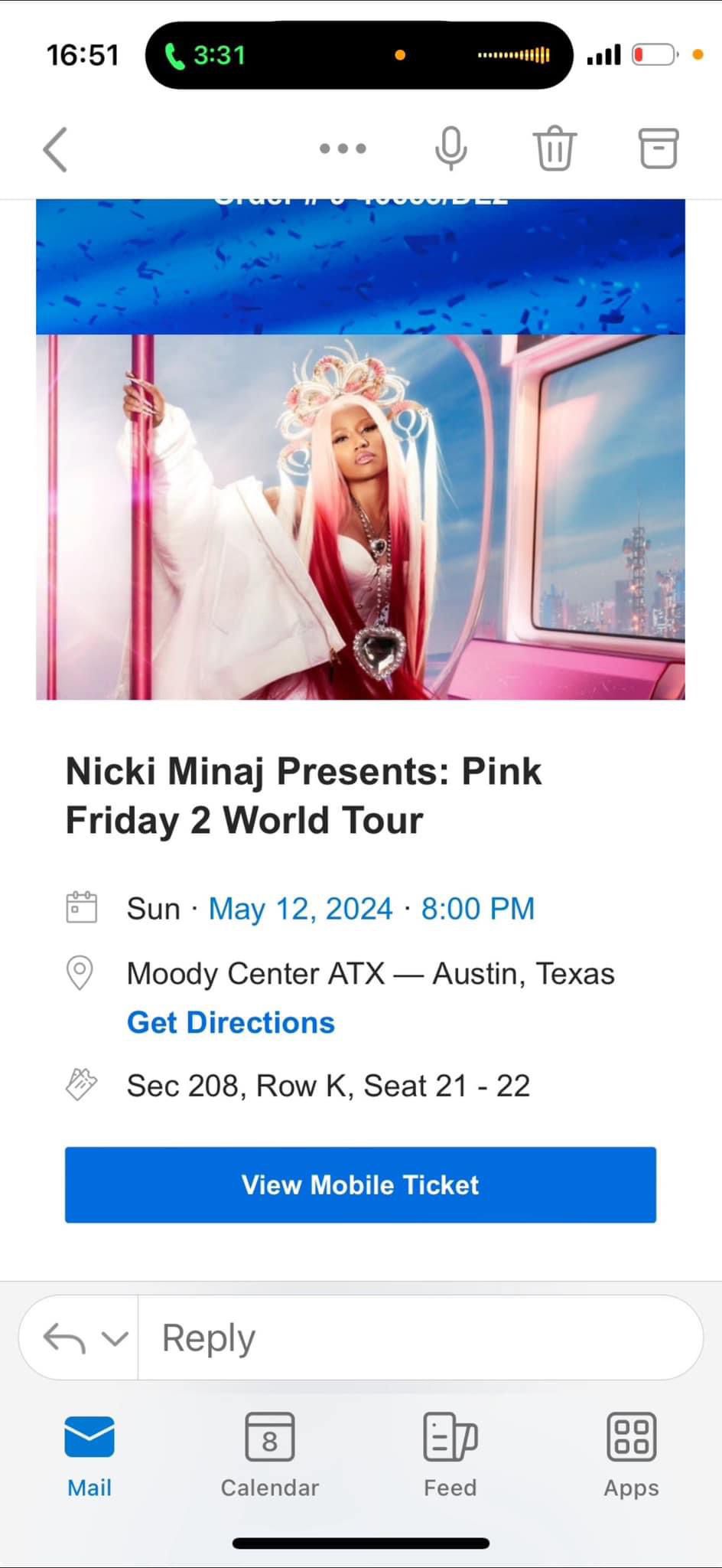 Nicki Minaj Pink Friday World Tour Texas 