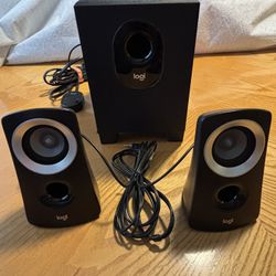 Logitech Z313 2.1 Channel Multimedia Speaker System with Volume Control Remote