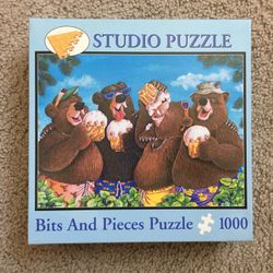 Jigsaw Puzzle SUDS N’ BUDS Bits & Pieces Open Box Sealed Contents