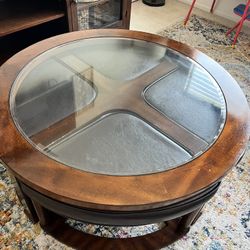Coffee Table With Leg Rest