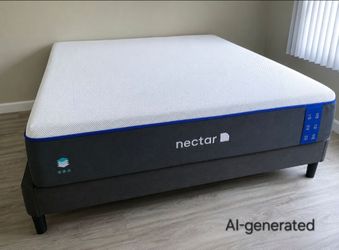 Newer King Nectar 3.0 Mattress and Platform Bed Frame OR Boxsprings