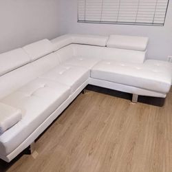 New White Sectional / Free Delivery / $50 Down Payment 