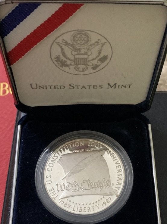 USA 1 dollar 200th Anniversary Statue of Constitution 1987...