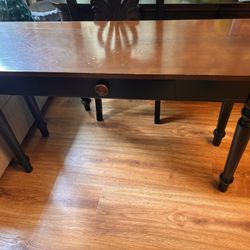 Entry Table With Drawer Forest Green