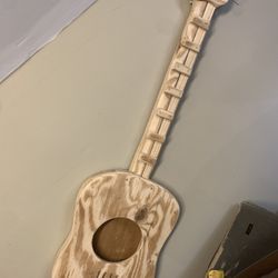 Wooden Guitar Display