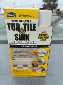 Homax White/Blanco ToughTile Tub Tile & Sink Refinishing Kit Spray