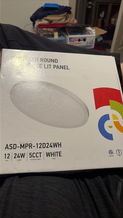 LED Round Flush Mount Panel Light 12-Inch
