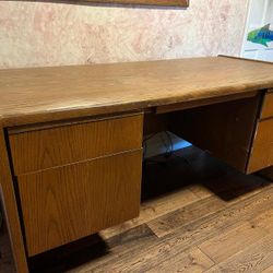 Desk Solid Wood! 6 Drawers + 2 Extensions 