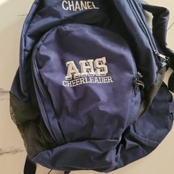 Navy Blue School Backpack (Cheer) W/ Name Embroidery Easy Removal 
