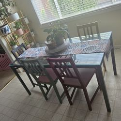 Dining Table with 5 Chairs