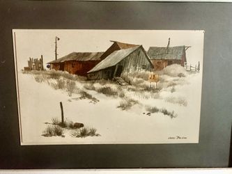 Jerry Becker Signed Watercolor 