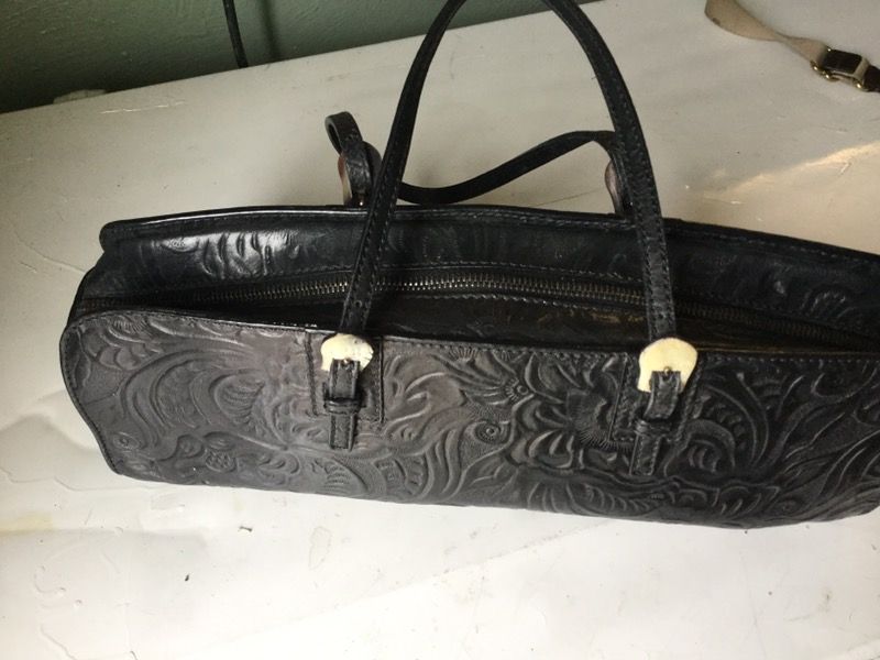 Authentic FENDI Mini Hand Bag Black Leather (used)