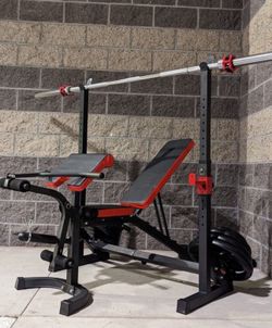 Professional Bench, Bench Press, Adjustable Bench, Weights, Olympic Bars, Dumbbells.