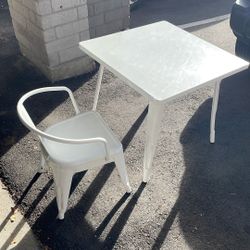 Metal Kids Table And Chair