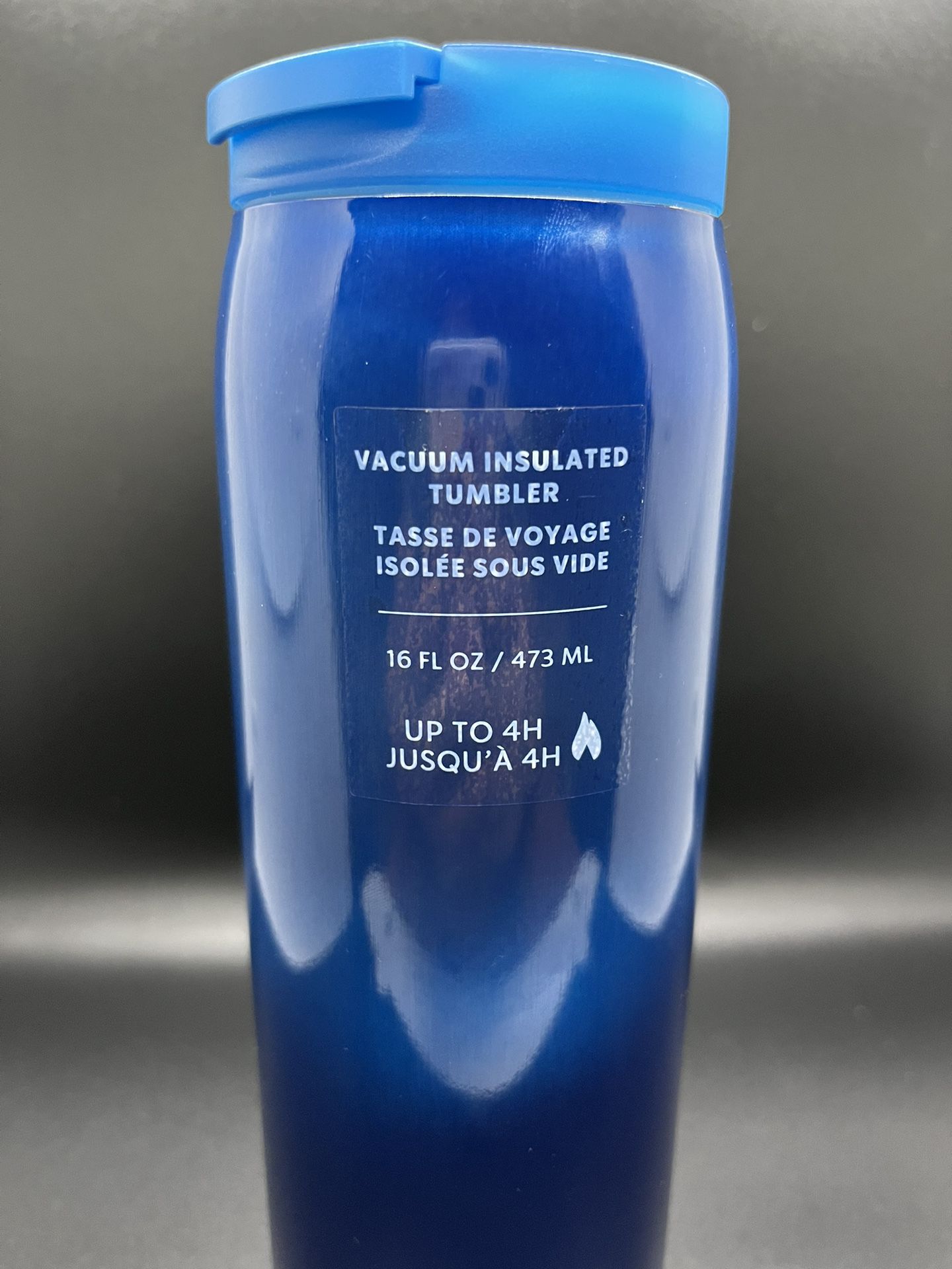 Starbucks 2023 Spring Metallic Blue Stainless Steel Vacuum  Insulated Tumbler 16 oz: Tumblers & Water Glasses