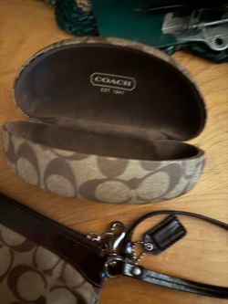 coach glasses case