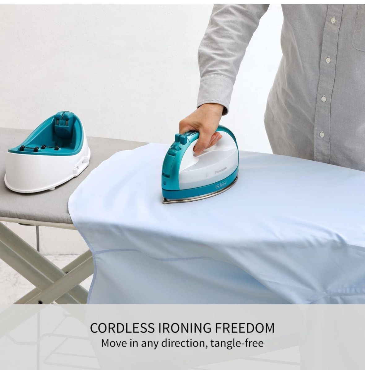 Panasonic Portable Cordless Iron (Teal)