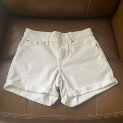 Levis White Shorts
