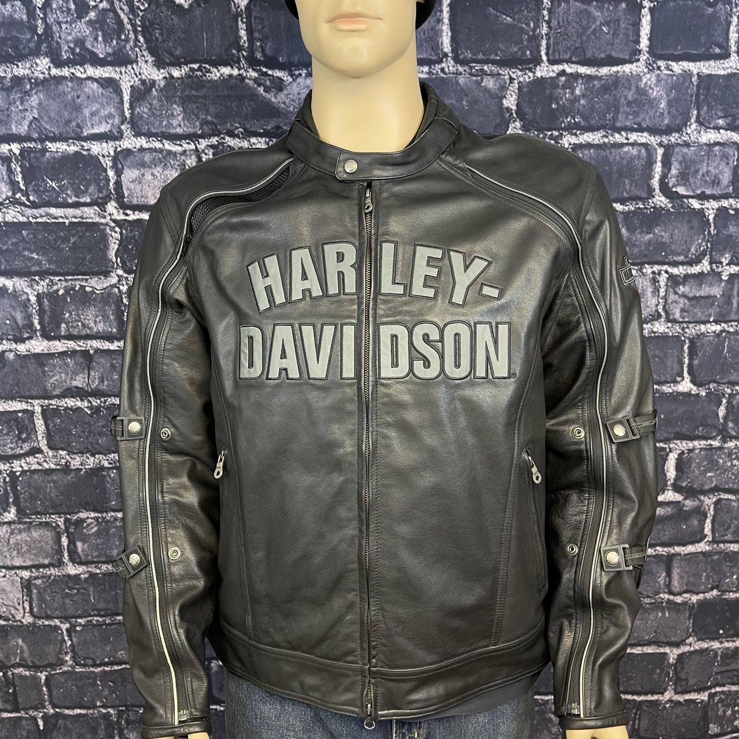 Harley Davidson Men's ACCELERATOR Leather Jacket Switchback