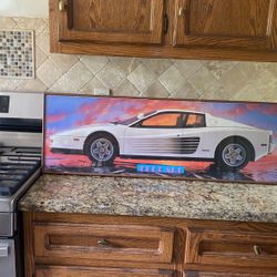 Ferrari Framed Picture 36x12