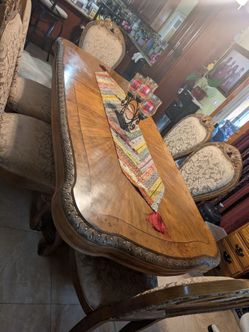 Beautiful oak dining sets with six chairs