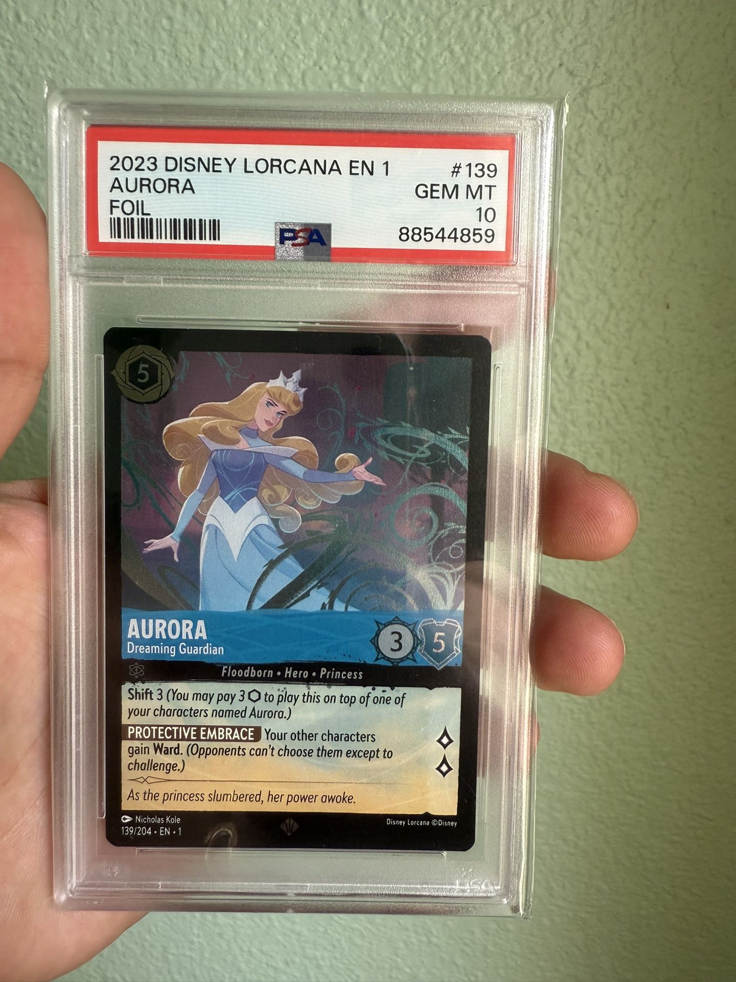 2023 DISNEY LORCANA EN 1 AURORA PSA 10