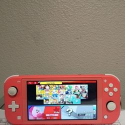 Nintendo Switch Lite (Pink)Smash Bros Included 