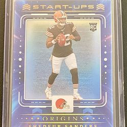 2025 Panini Origins Shedeur Sanders Rookie Start-Ups