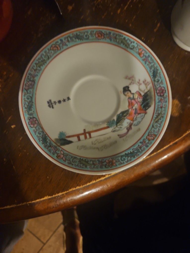 Rose China Tea Plate