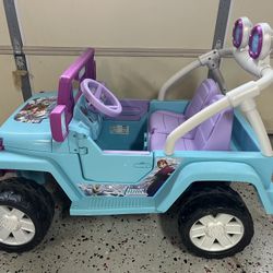 Power wheel Disney Frozen Jeep 12v  Powered 