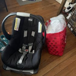 Diapers And NB Car seat 