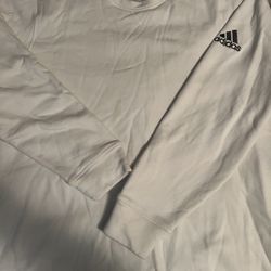 White Adidas Men Crewneck Sweater 