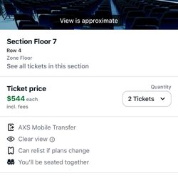 2 TICKETS TO BANDA MS 2/14! 