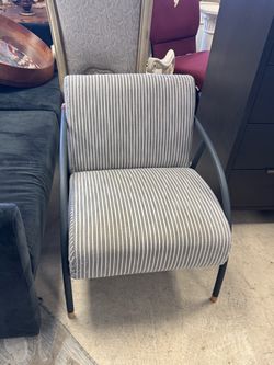Modern Accent Chair with Metal Frame