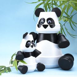 Custom painted planters for home and garden decor