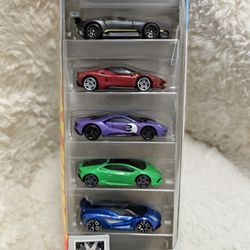 Hotwheels- 5 Cars HW Motor Show
