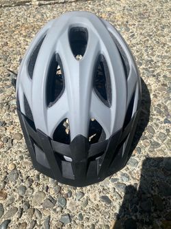 Gray Bike Helmet with Ventilation