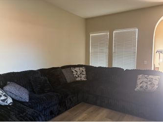 Black 4 piece sectional couch