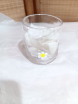 World Market Charm inlay double old fashioned Glass