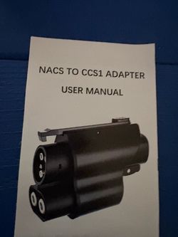 Nacs to ccs1 adapter