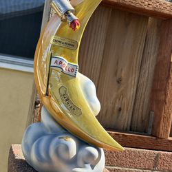 Vtg 1968 Rare Creme De Menthe Garnier Apollo Spaceship Moon Decanter France