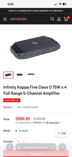 New in box kappa 5 amp