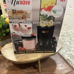 NuWave Twister 7pc Multi Purpose Blender Chop Grind Grate Mix Blend New Open Box