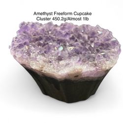 Amethyst Genuine Freeform Cupcake Crystal from Brazil 450.2g/Almost 1lb