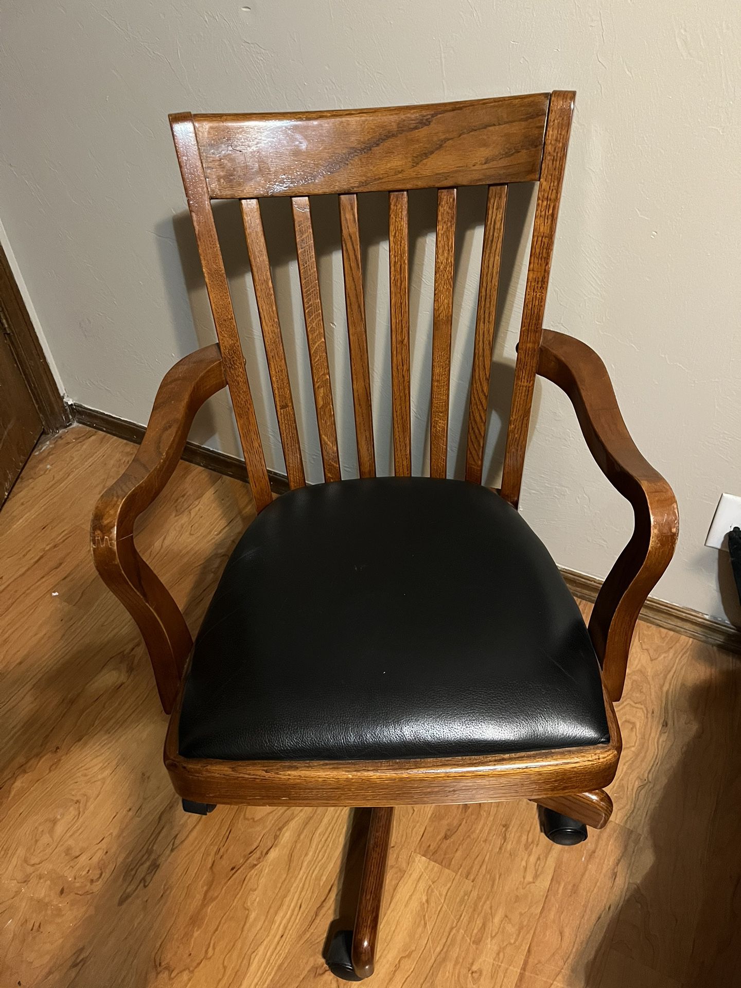 Solid Oak Desk Chair