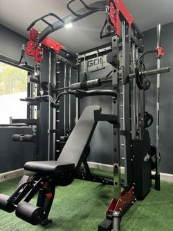 Smith Machine , Squat Rack , Leg Press , Leg Curl Add Weight Bench Adjustable Bench Olympic Barbell For Your Weights 