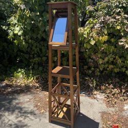 Shelf with Mirror And Hooks / Coat Hanger