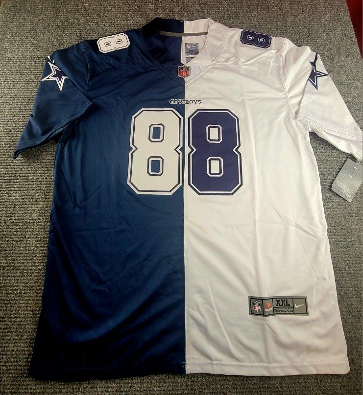 Dallas Cowboys Ceedee Lamb Split Blue White Football Jersey New