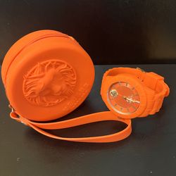 Versace fire lion silicone watch